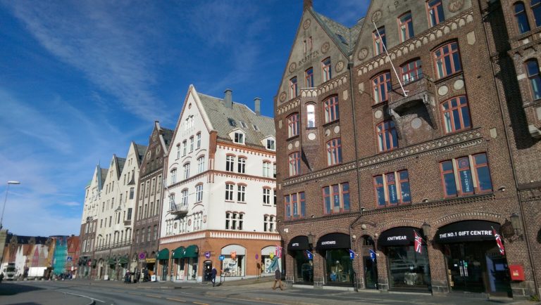 Old buildings in Bryggen