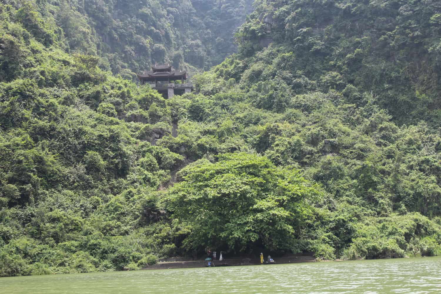 One of the temple stops in Trang An, Vietnam