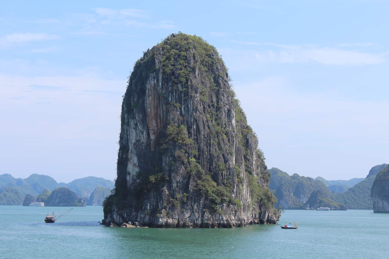 Stone structure in HaLong Bay, Vietnam