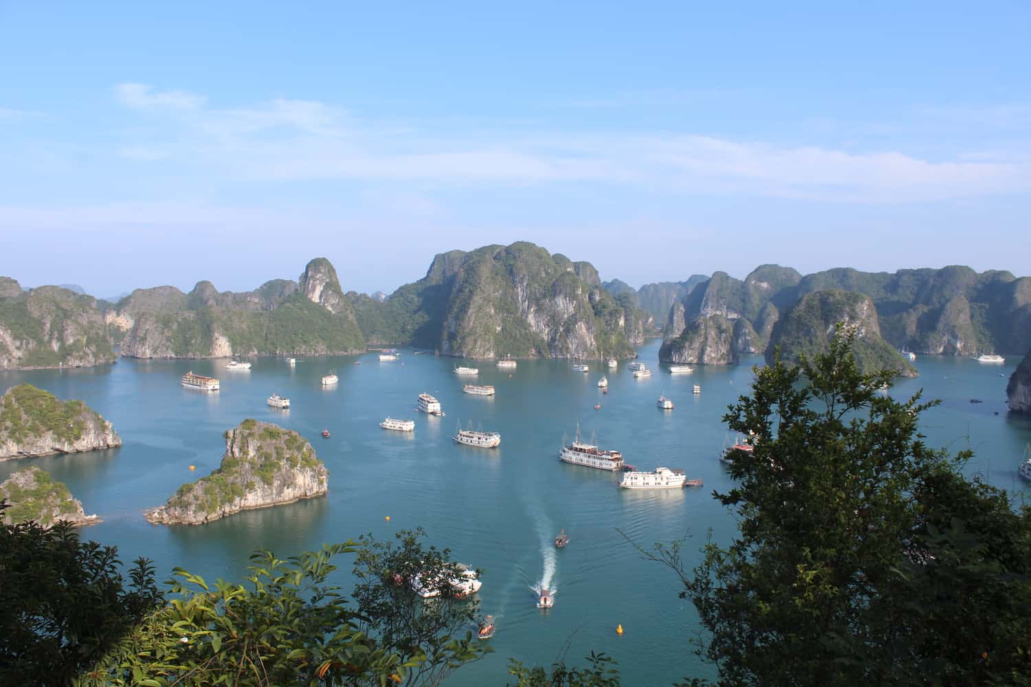 A view of HaLong Bay from Ti Top viewpoint, Vietnam