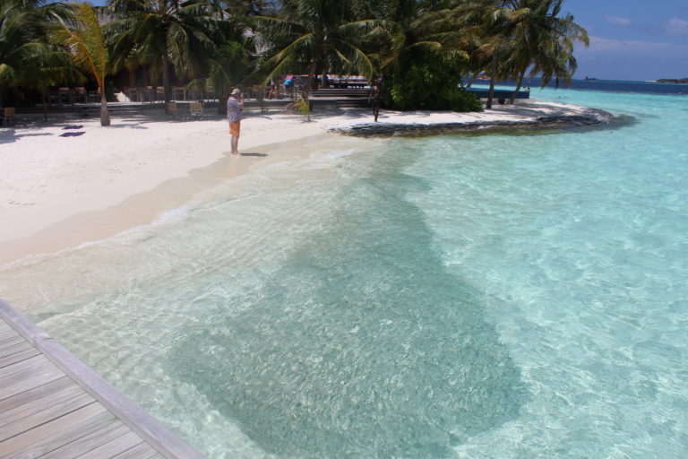 A view of the resort, Maldives