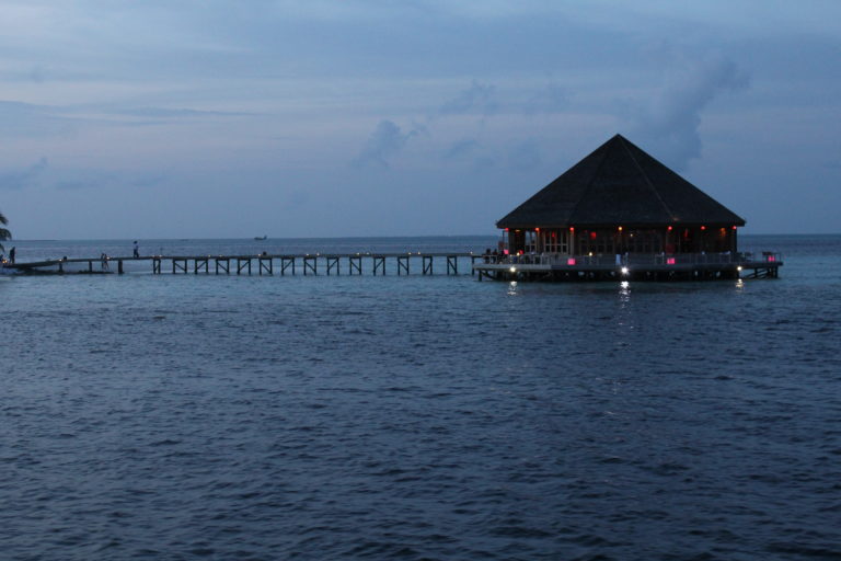 The bar at the resort, Maldives