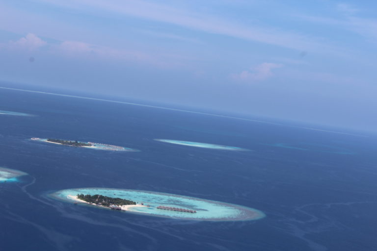 Another view of the resorts/islands, Maldives