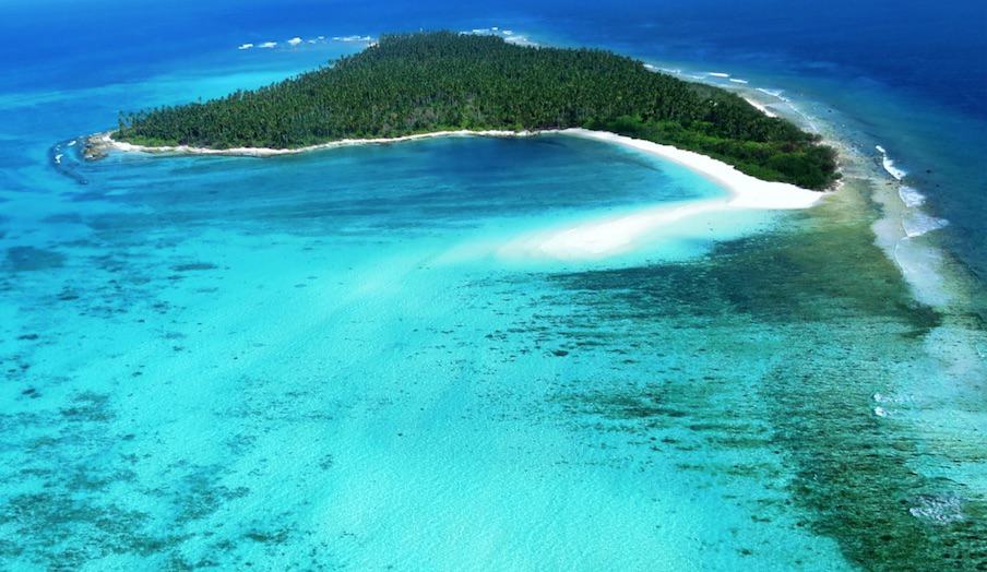 An island in Lakshadweep, India
