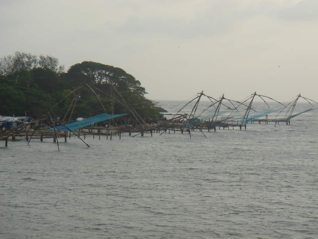 Chinese fishing nets, Kochi, India