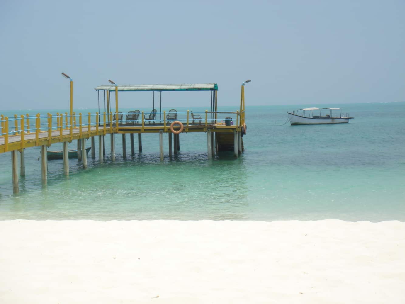 A pier at Agatti, Lakshadweep, India