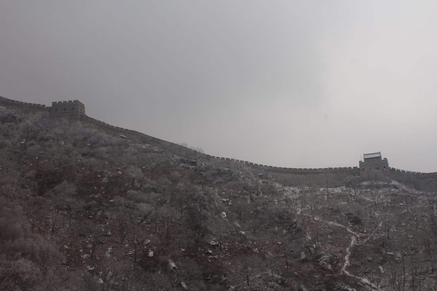 First view of the Great Wall of China, Mutianyu, Beijing