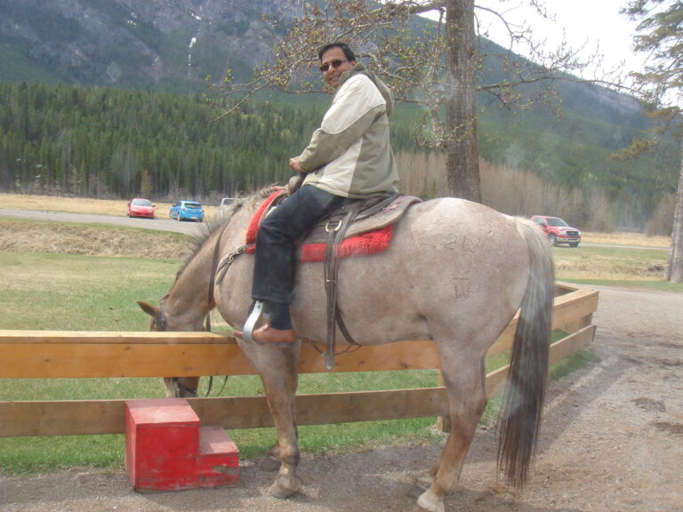 Horse riding in Banff, Canada