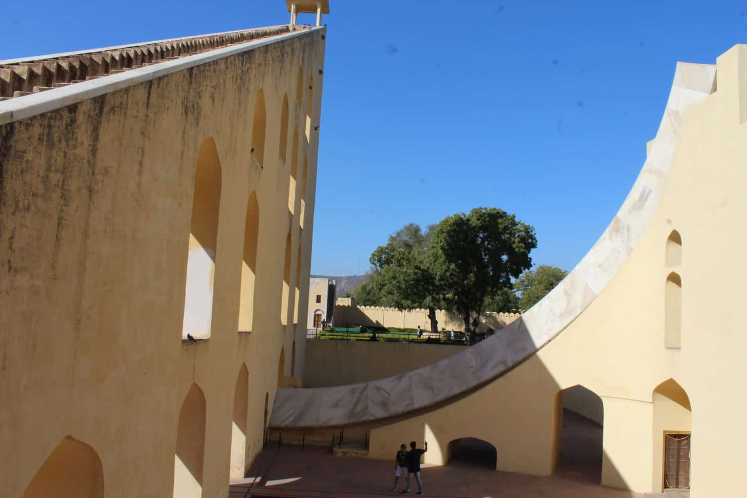Shadow on arc indicating time, Jantar Mantar, Jaipur, Rajasthan