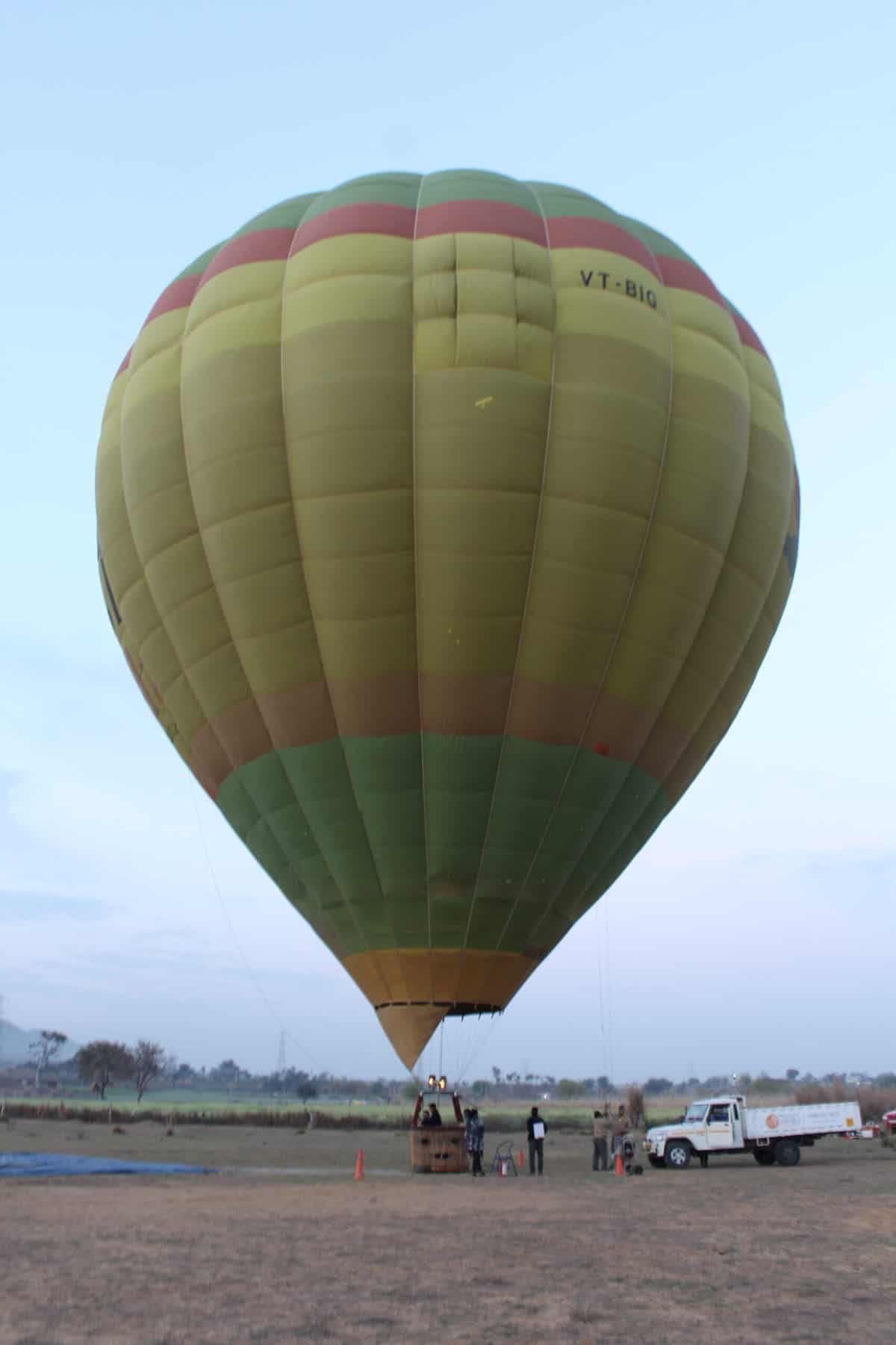 Hot Air Balloon before launch, Jaipur, Rajasthan