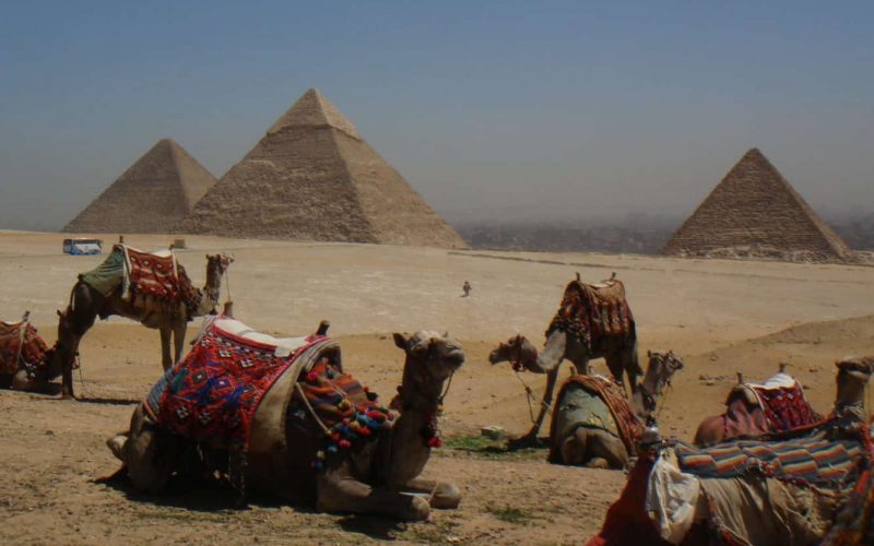 The Giza pyramids, Egypt