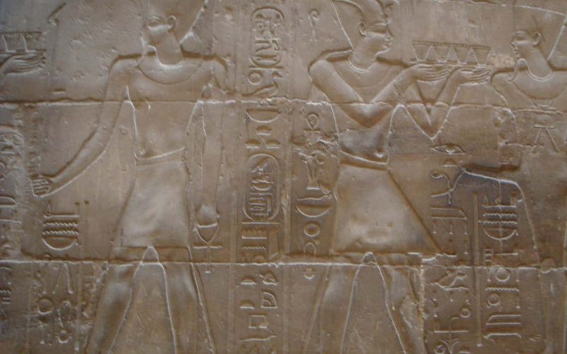 Carvings in Luxor temple, Egypt