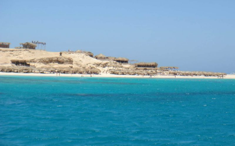 Snorkelling point at Mahmya island, near Hurghada, Egypt