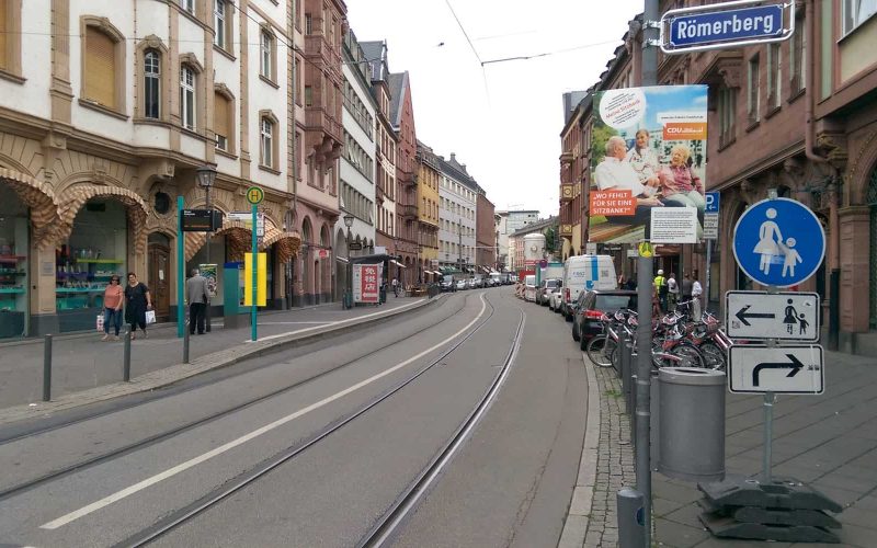 A street in Frankfurt, Germany