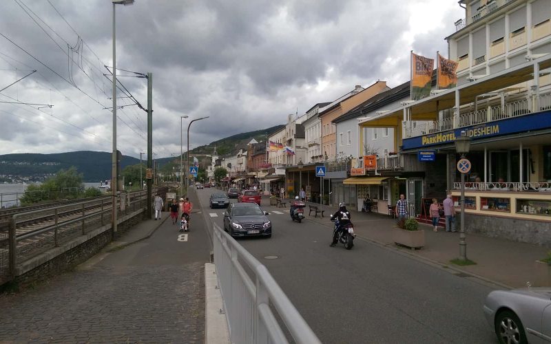Main street in Rudesheim, Germany