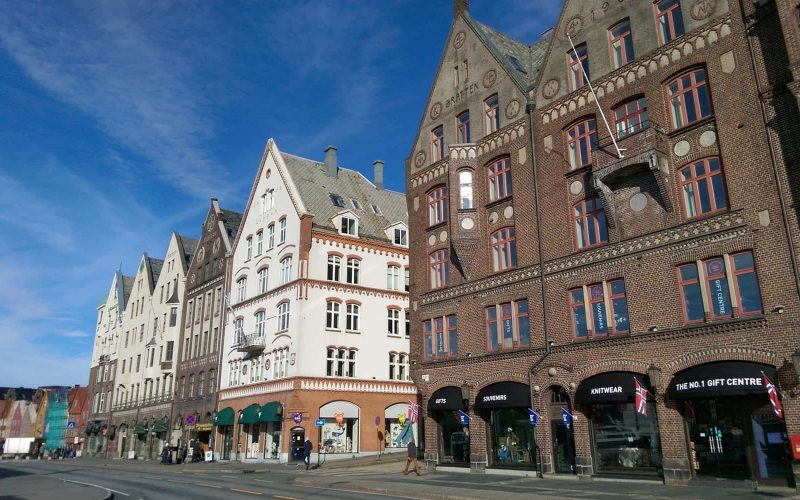 Old buildings in Bryggen