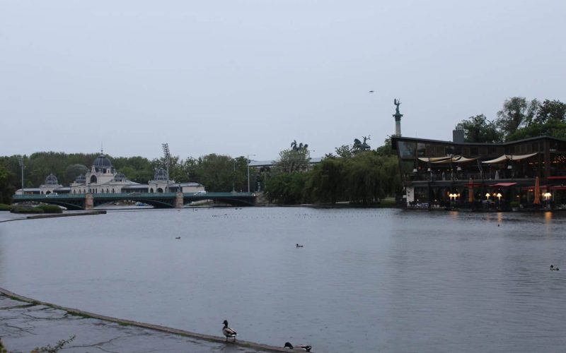 The lake at City Park, Budapest