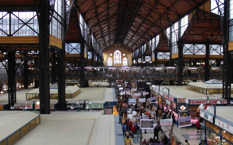 Inside Central Market Hall, Budapest