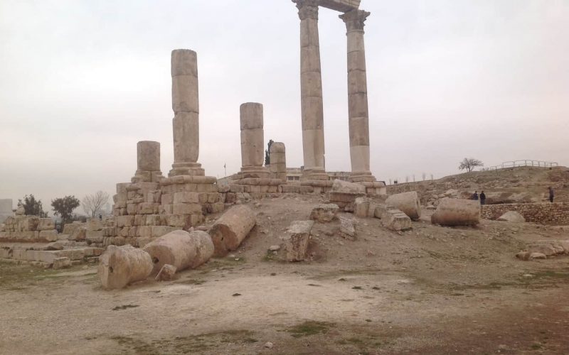 Temple of Hercules at the Citadel, Amman, Jordan