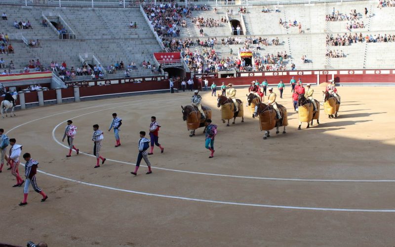 The parade before bull fight, Madrid, Spain