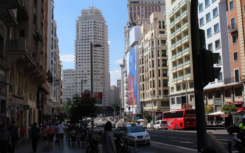A Madrid street, Spain