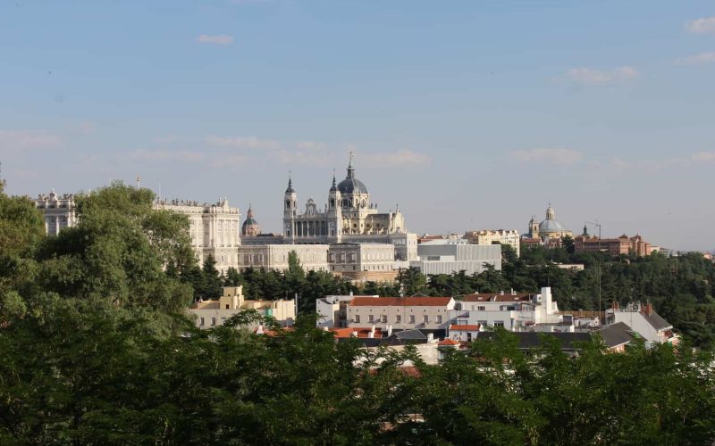 Royal Palace and the Cathedral, Madrid, Spain