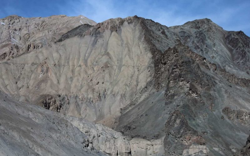 Close up of rocky hill near Chilling, Ladakh
