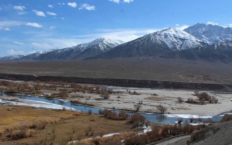 Indus river in Leh plateau, Ladakh