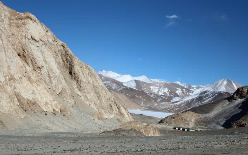 First view of the Pangong lake, Ladakh