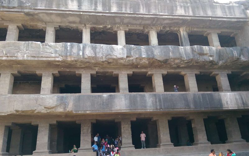 Ellora Monastery with prayer hall-cave 11