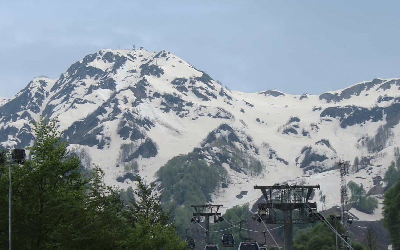 Rosa Khutor, the steep climb to the top