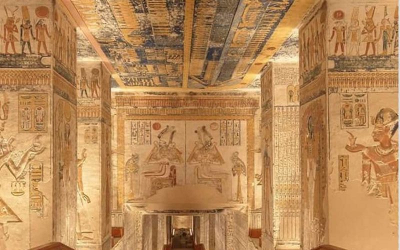 Walkway inside the tomb of Ramses IX