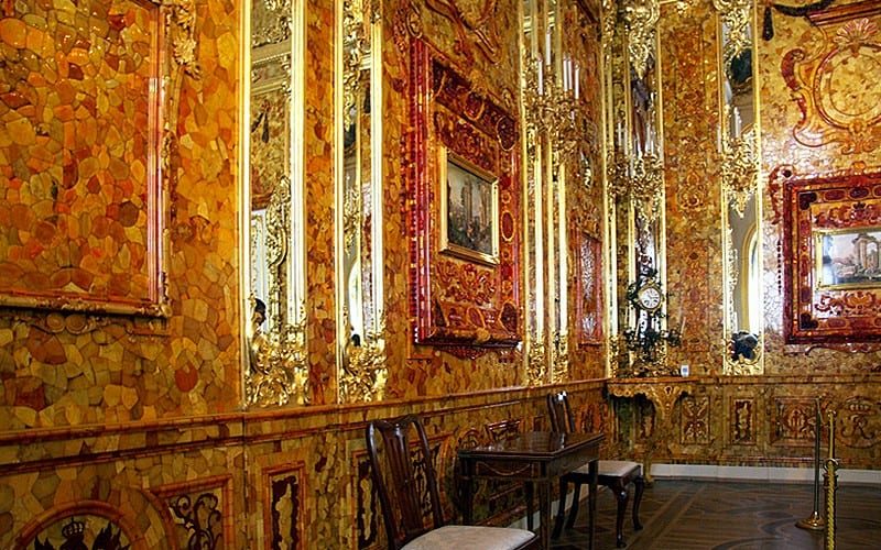 Amber room at Catherine Palace